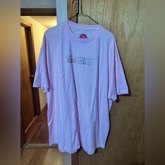 Anti Social Social Club Light Pink Tee - Picture 1 of 4